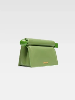 Hot Jacquemus De Rond Carr&eacute; clutch Green