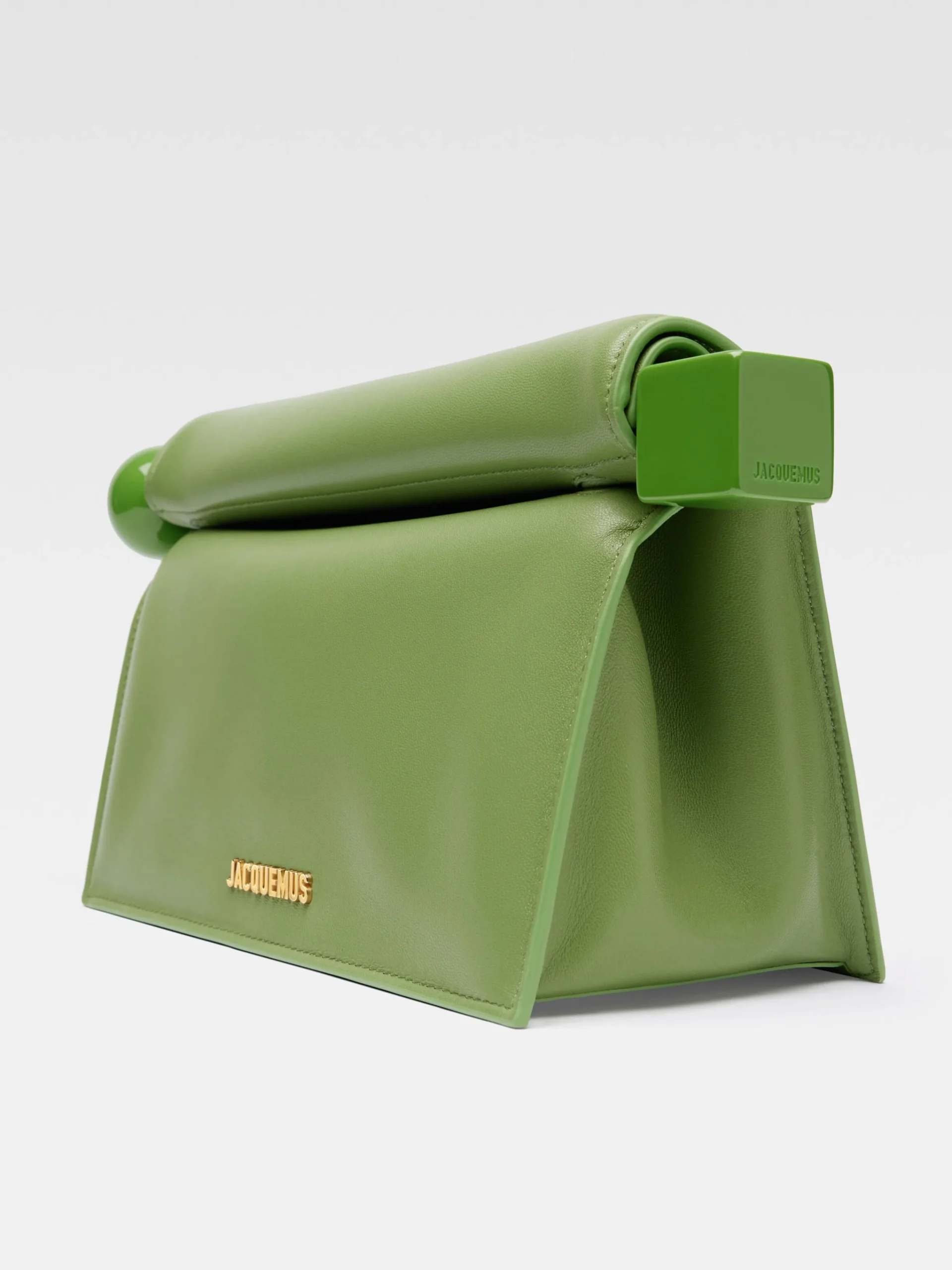 Hot Jacquemus De Rond Carré clutch Green