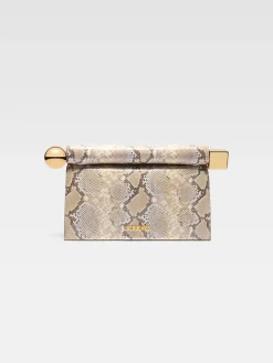 Clearance Jacquemus De Rond Carr&eacute; clutch Beige