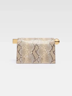 Clearance Jacquemus De Rond Carr&eacute; clutch Beige