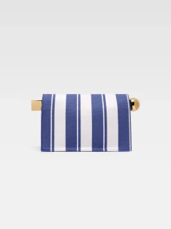 Online Jacquemus De Rond Carré clutch PrintRayureBlue