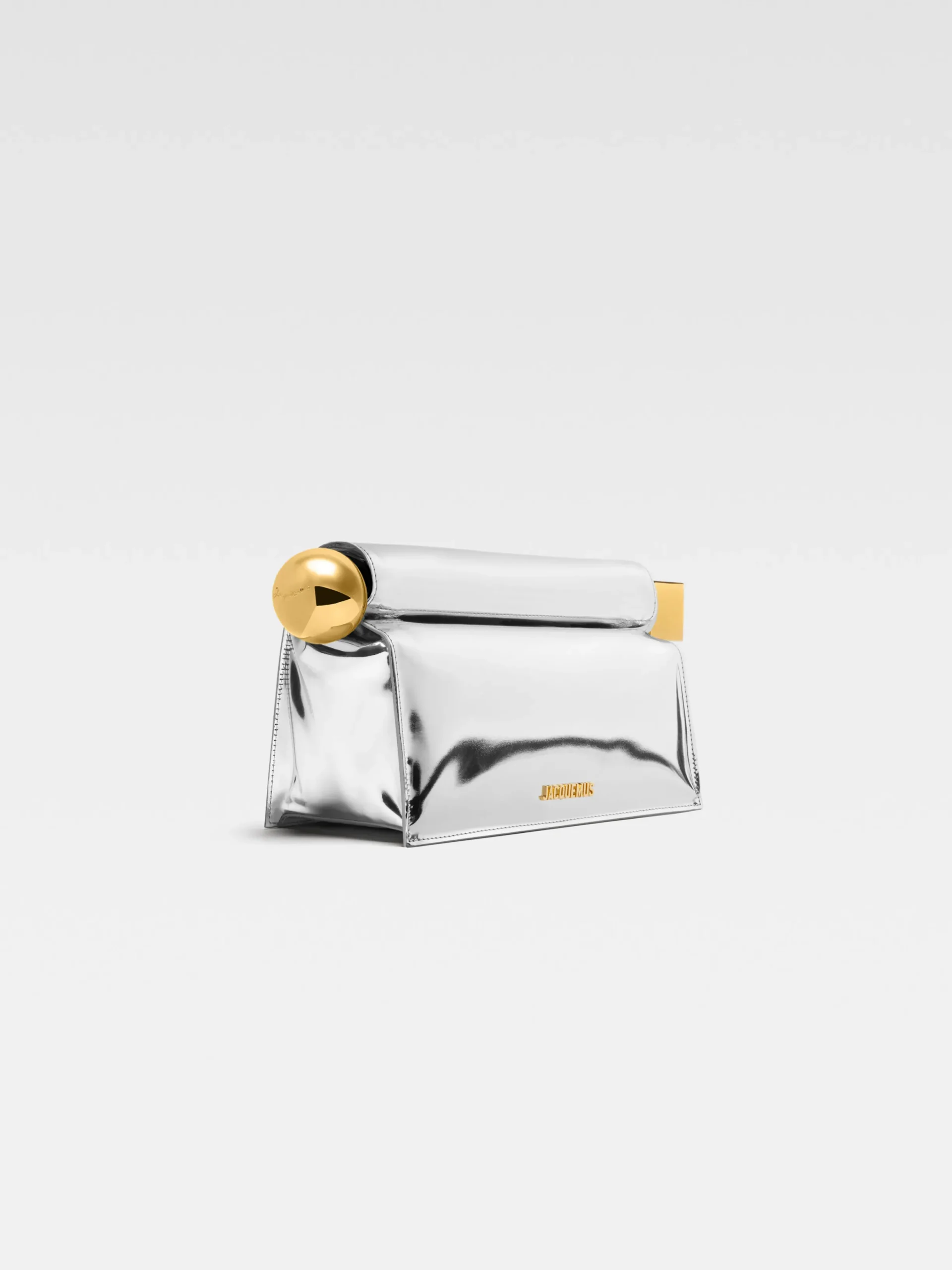 Clearance Jacquemus De Rond Carré clutch Silver
