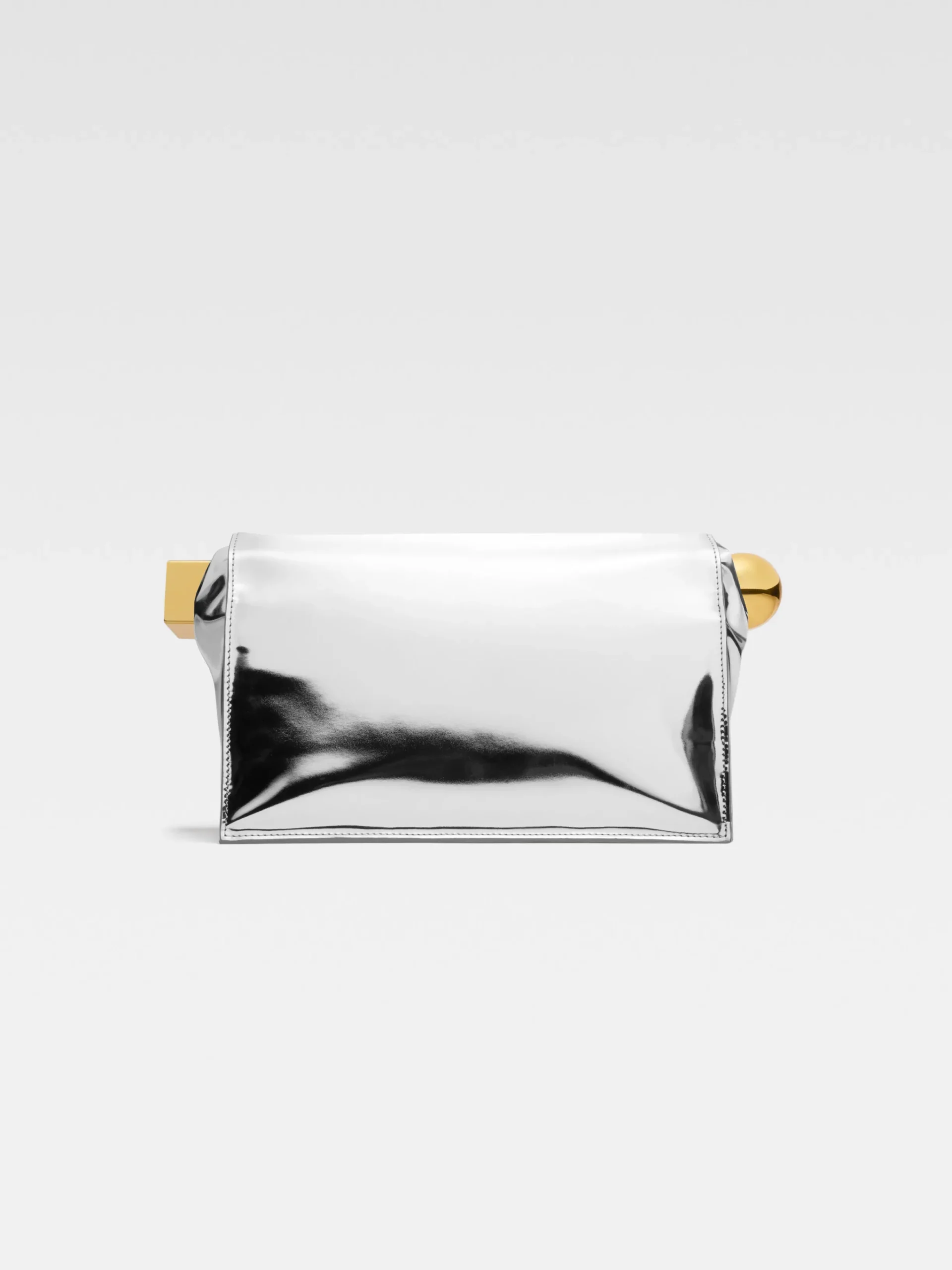 Clearance Jacquemus De Rond Carré clutch Silver