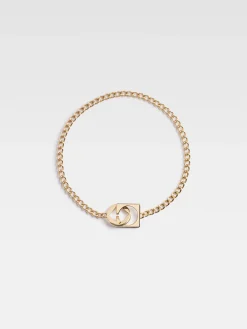 Sale Jacquemus De Rond Carr&eacute; halsketting LightGold