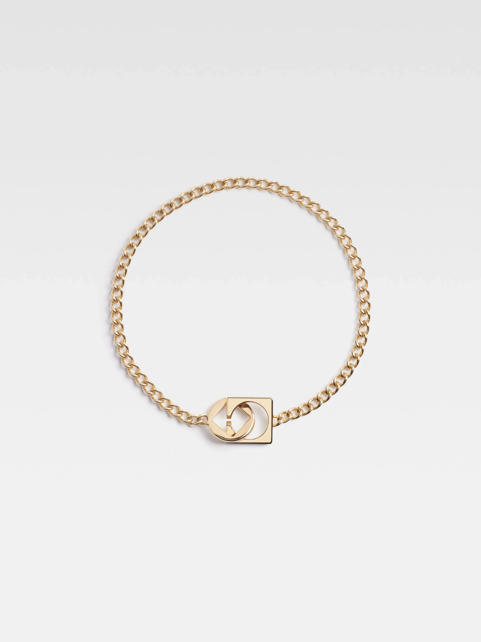 Sale Jacquemus De Rond Carré halsketting LightGold