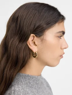 Best Jacquemus De Rond Carré oorbellen LightGold