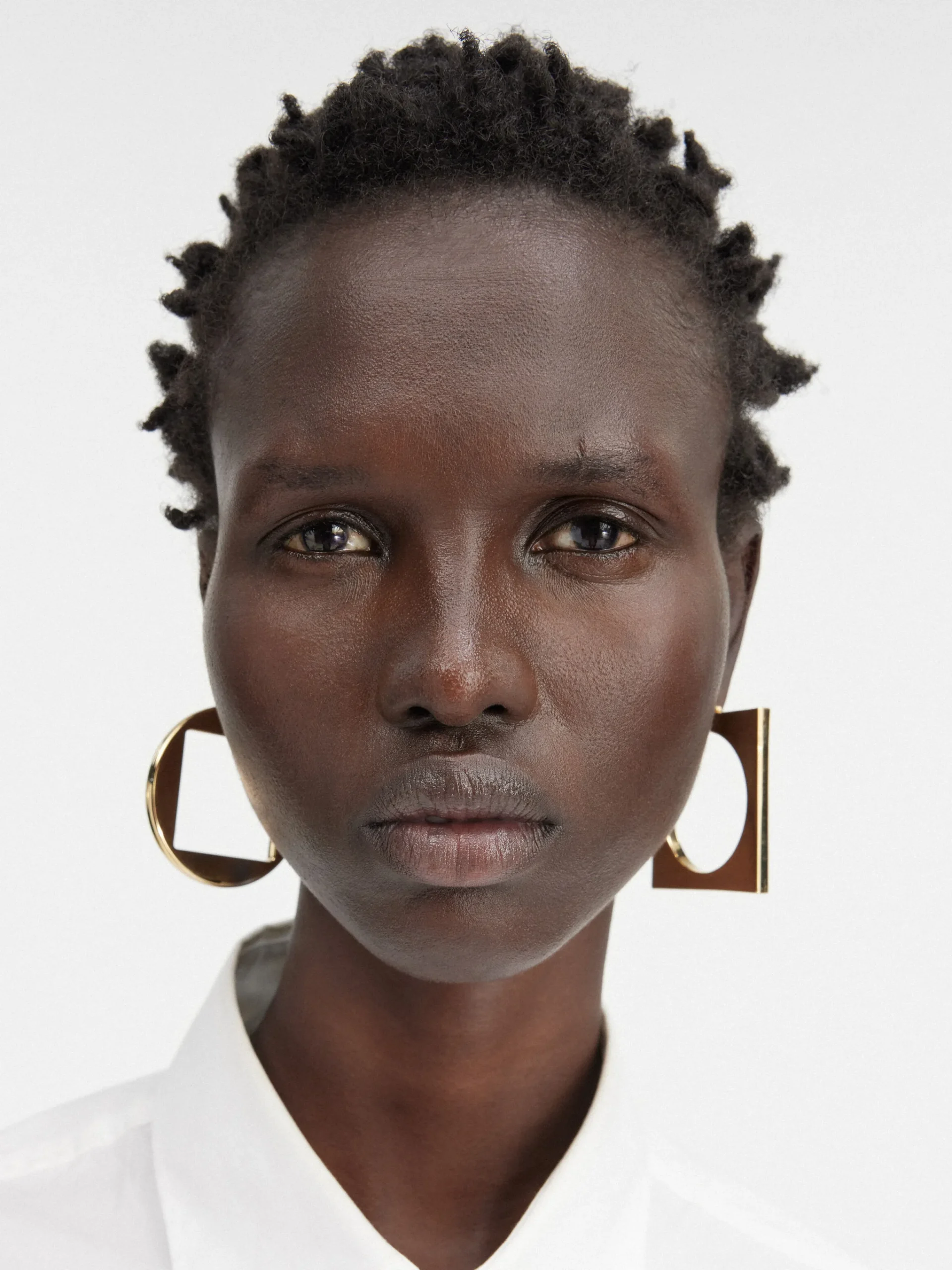 Outlet Jacquemus De Rond Carré oorringen LightGold