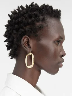 Outlet Jacquemus De Rond Carré oorringen LightGold
