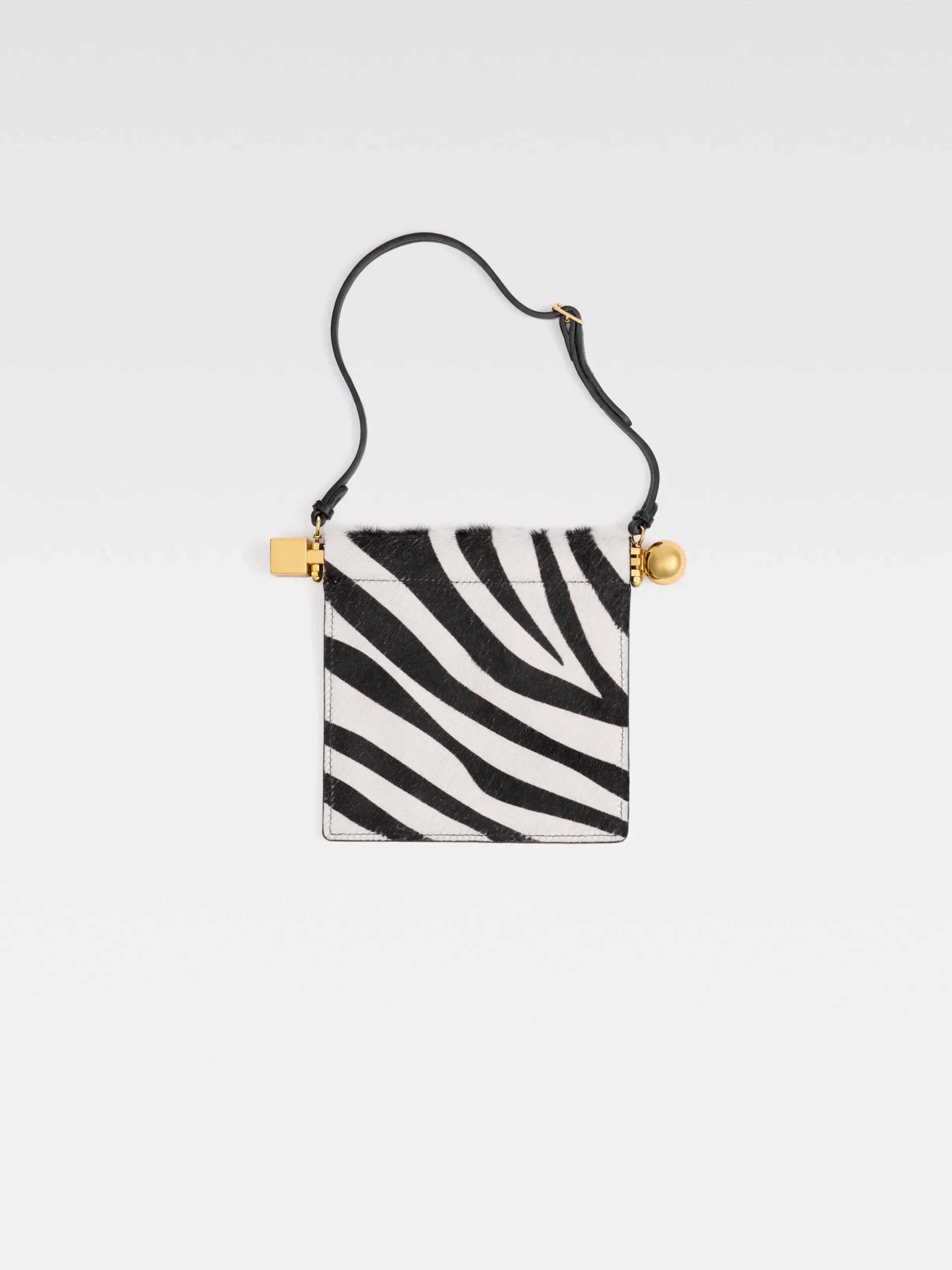 Best Jacquemus De Rond Carré portemonnee Black&WhiteZebra