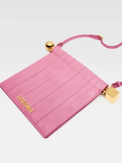 New Jacquemus De Rond Carré portemonnee PalePink