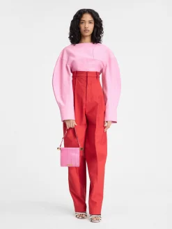 New Jacquemus De Rond Carré portemonnee PalePink