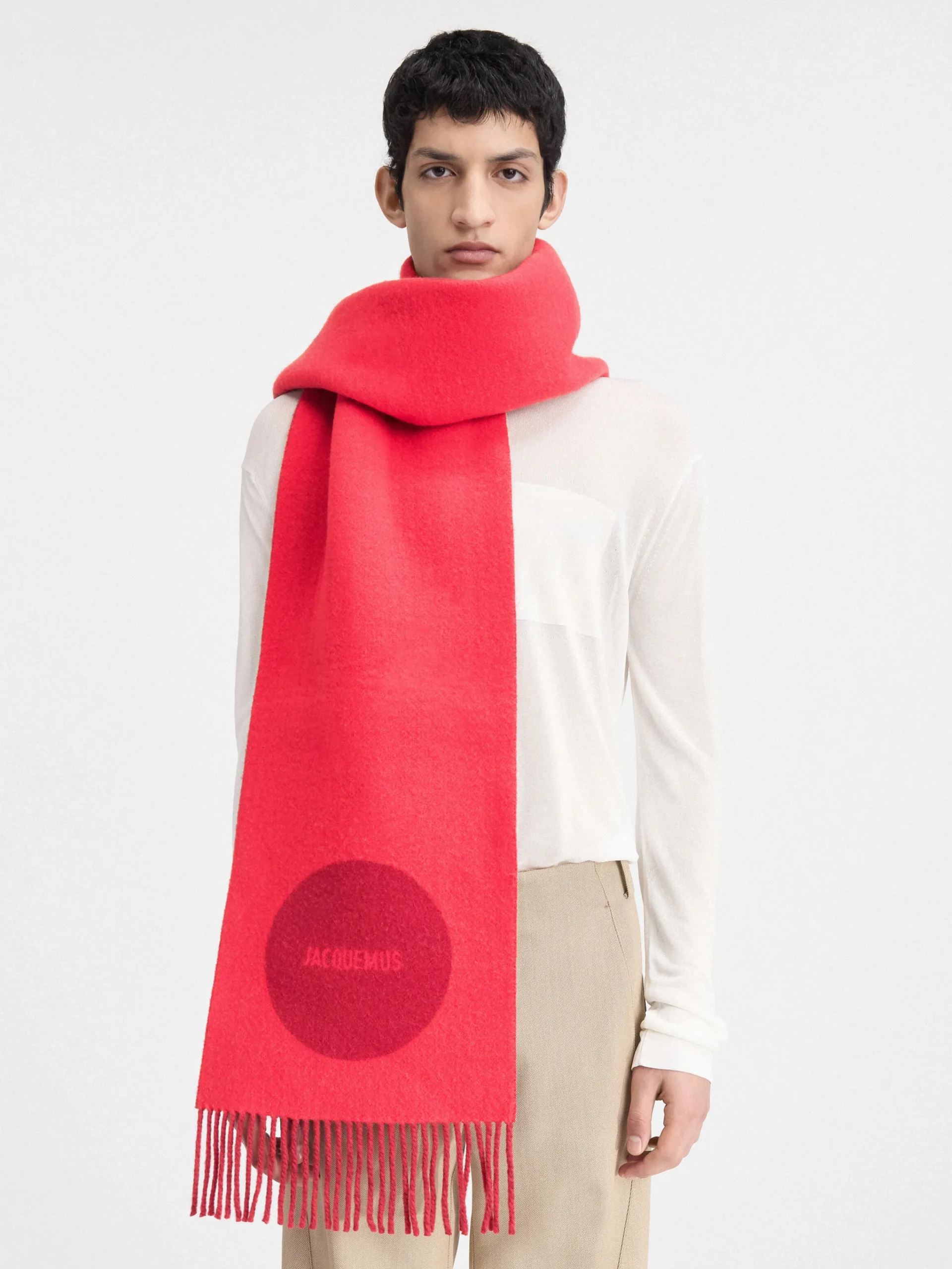 Clearance Jacquemus De Rond Carré sjaal Multi-Red