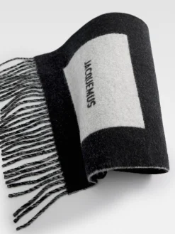 New Jacquemus De Rond Carr&eacute; sjaal Multi-Black
