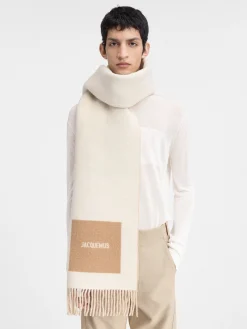 Online Jacquemus De Rond Carr&eacute; sjaal Multi-Beige