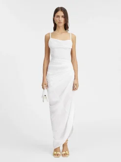 Sale Jacquemus De Saudade lange jurk White