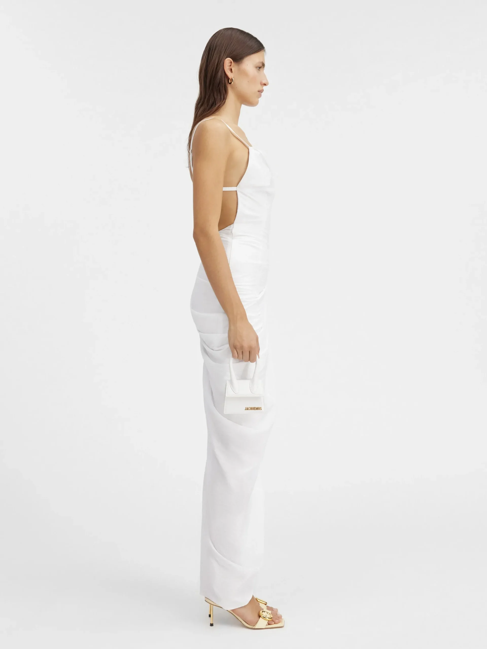 Sale Jacquemus De Saudade lange jurk White