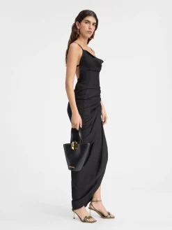 Outlet Jacquemus De Saudade lange jurk Black