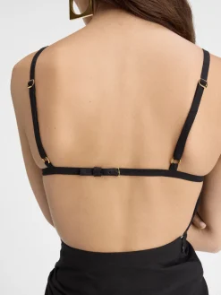 Outlet Jacquemus De Saudade lange jurk Black