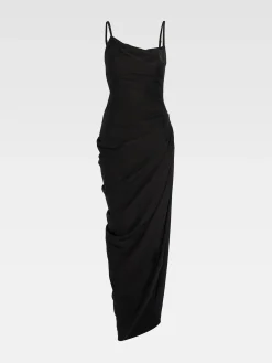Outlet Jacquemus De Saudade lange jurk Black