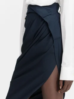 Online Jacquemus De Saudade rok DarkNavy