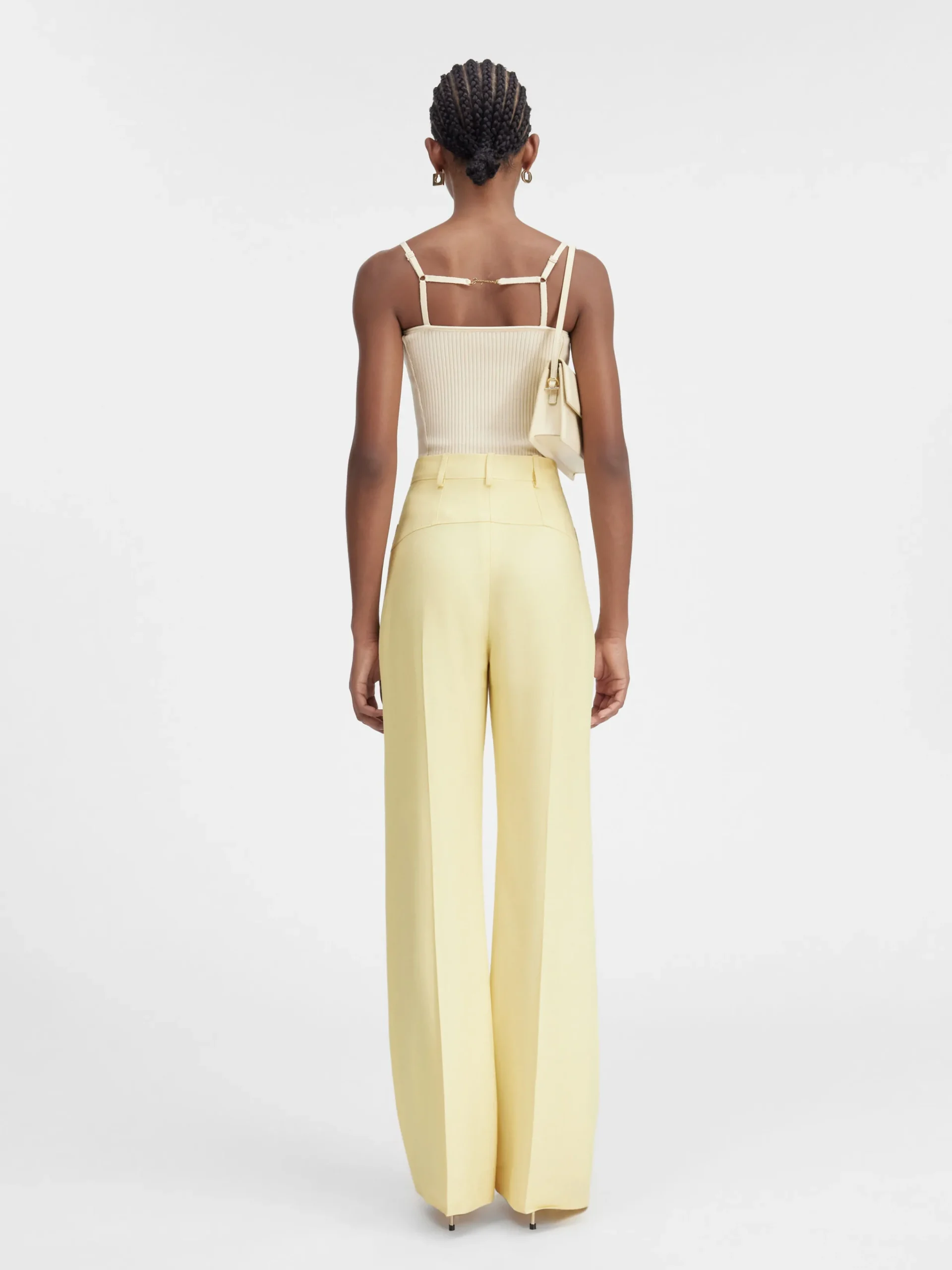 New Jacquemus De Sauge broek PaleYellow