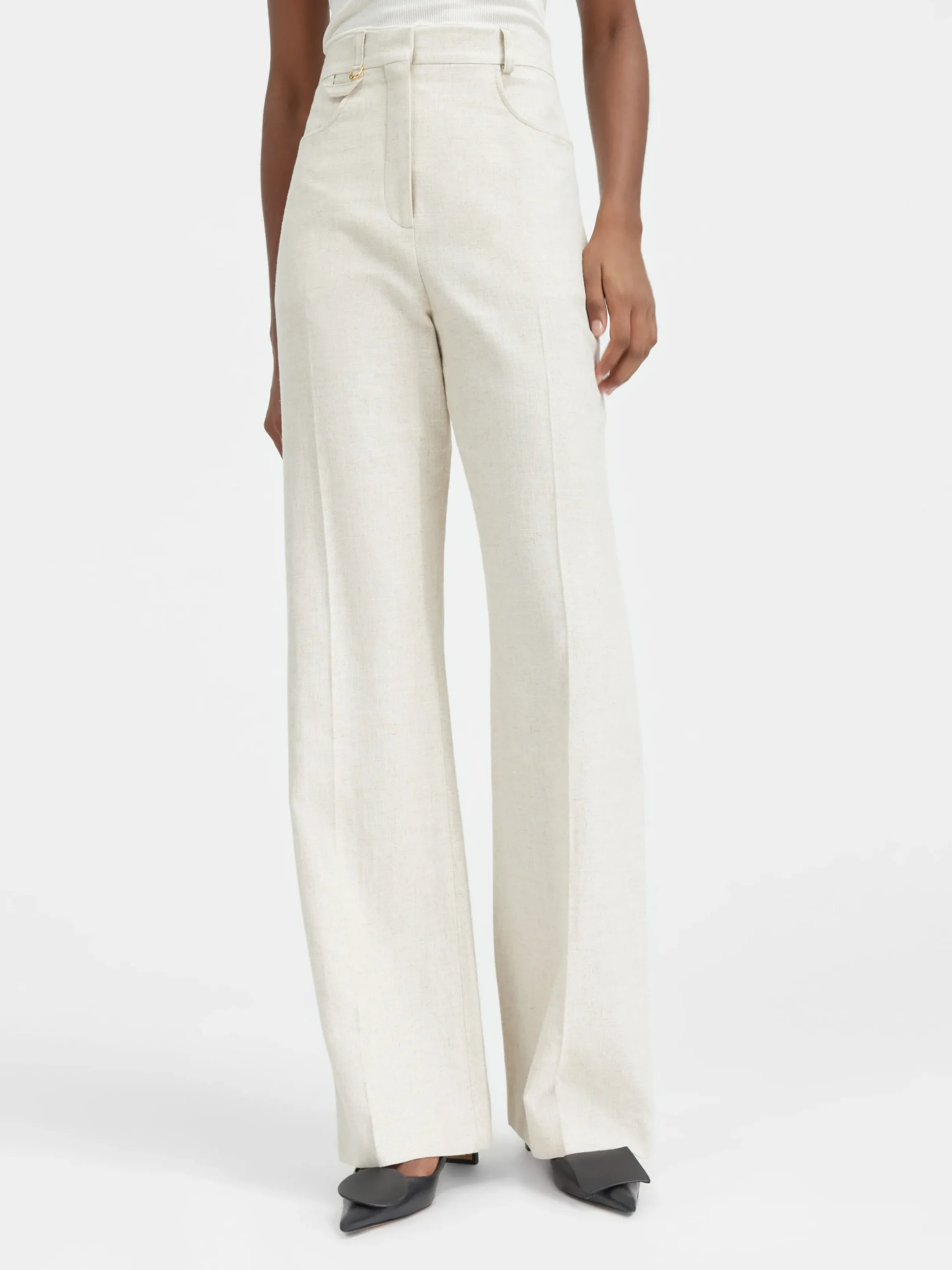 Sale Jacquemus De Sauge broek LightBeige