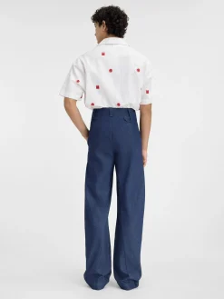 Outlet Jacquemus De Scala de-N&icirc;mes denim broek Navy