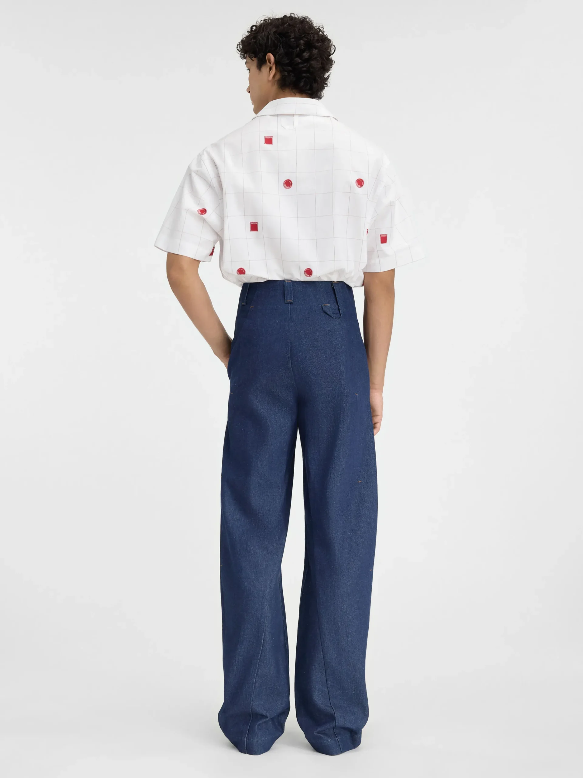 Outlet Jacquemus De Scala de-Nîmes denim broek Navy