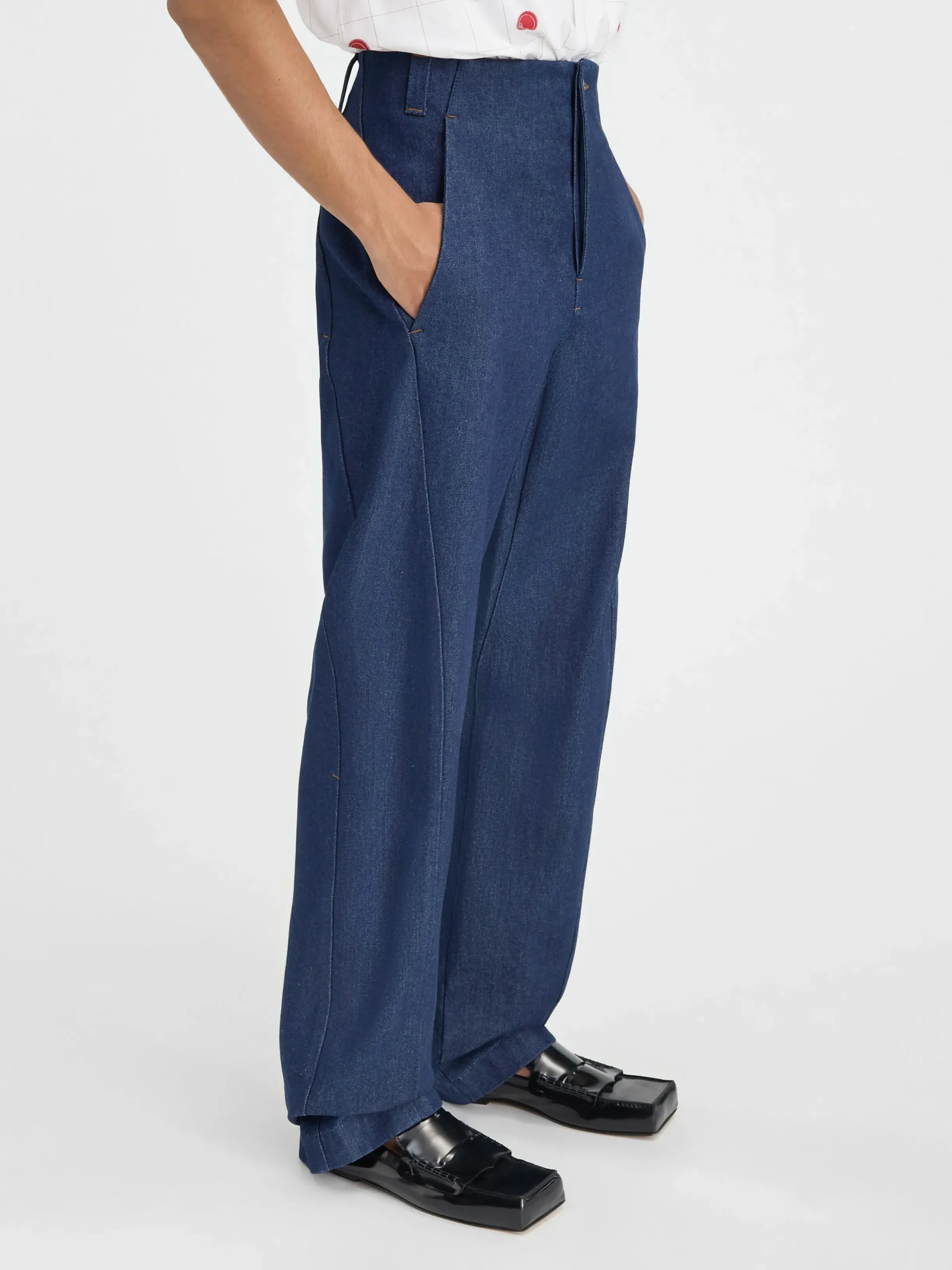 Outlet Jacquemus De Scala de-Nîmes denim broek Navy