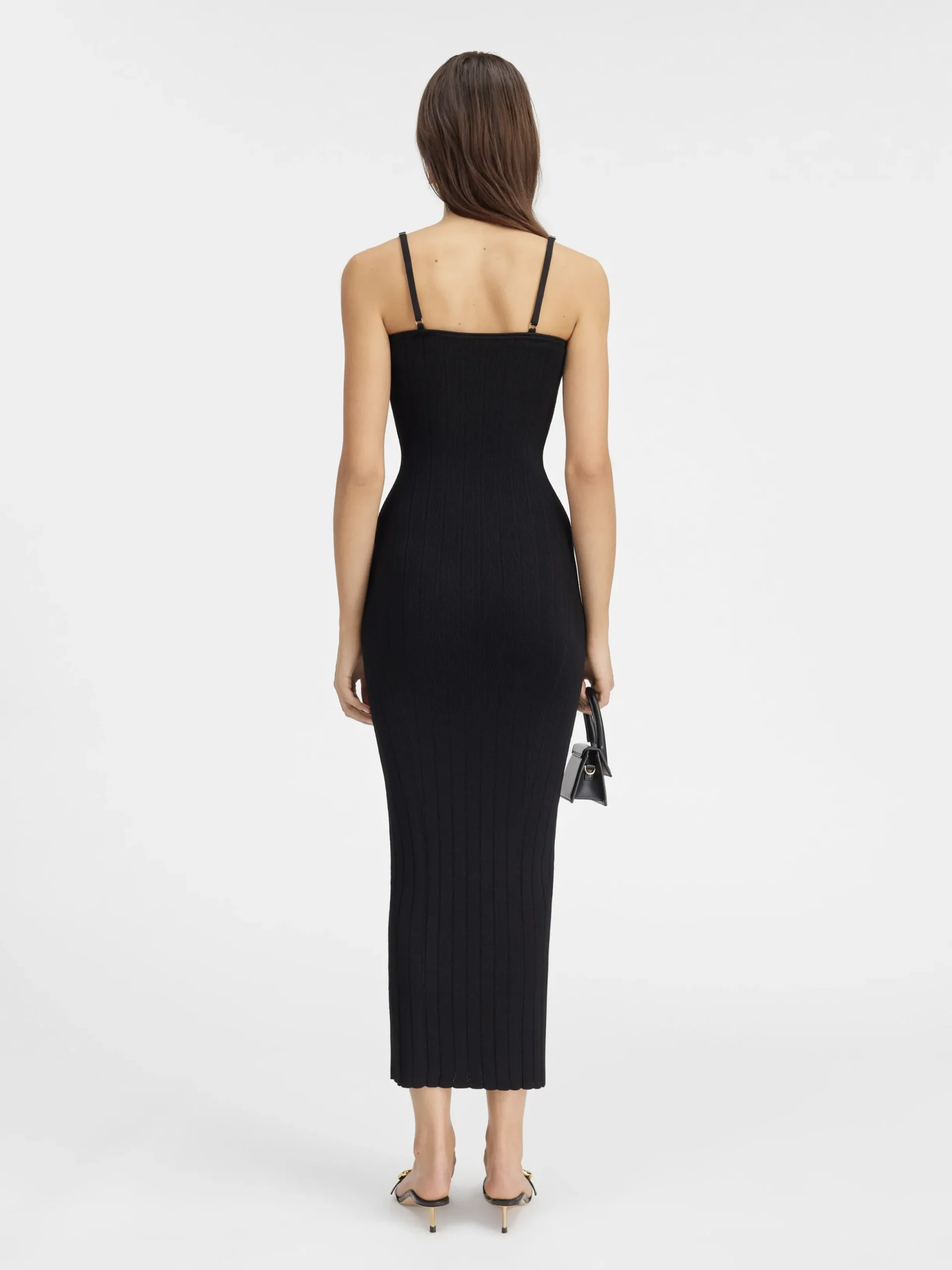 Hot Jacquemus De Sierra jurk met bandjes Black