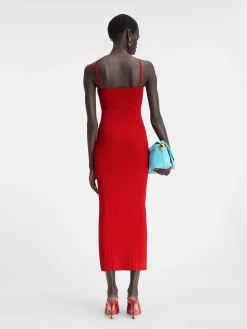 Online Jacquemus De Sierra jurk met bandjes DarkRed