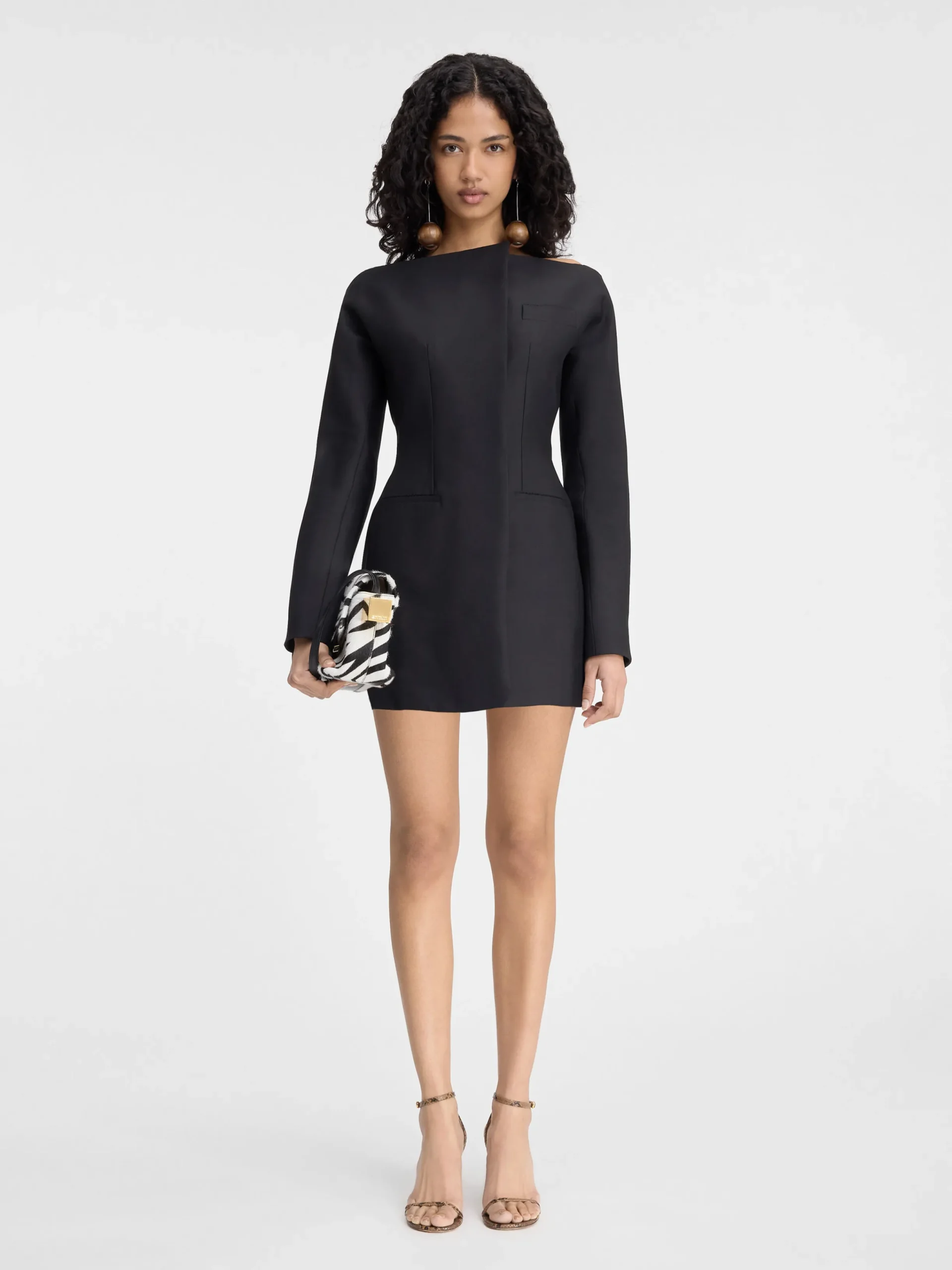 Outlet Jacquemus De Spalla jurk Black