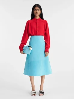 Outlet Jacquemus De Spezia-rok Turquoise