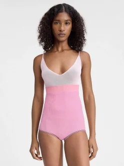 Online Jacquemus De Spiaggia gebreide shorts Multi-Pink