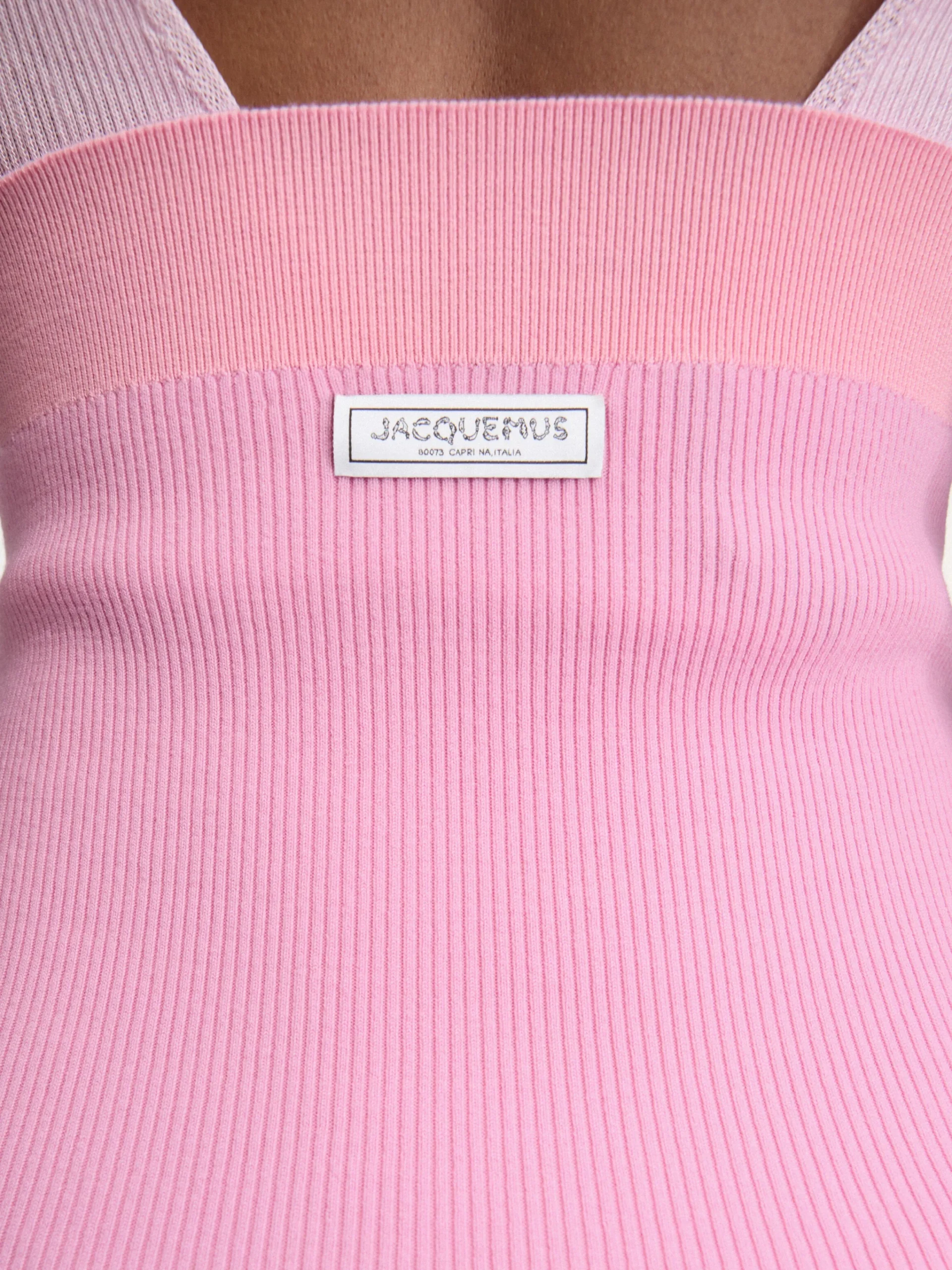Online Jacquemus De Spiaggia gebreide shorts Multi-Pink