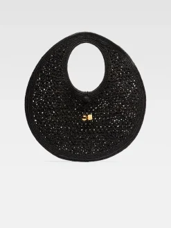 New Jacquemus De Spiaggia ronde tas Black