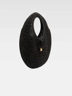New Jacquemus De Spiaggia ronde tas Black