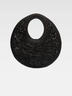 New Jacquemus De Spiaggia ronde tas Black