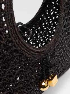 Clearance Jacquemus De Spiaggia vierkante tas Black