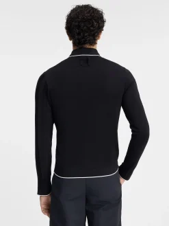 Discount Jacquemus De Tricot polo met lange mouwen Black