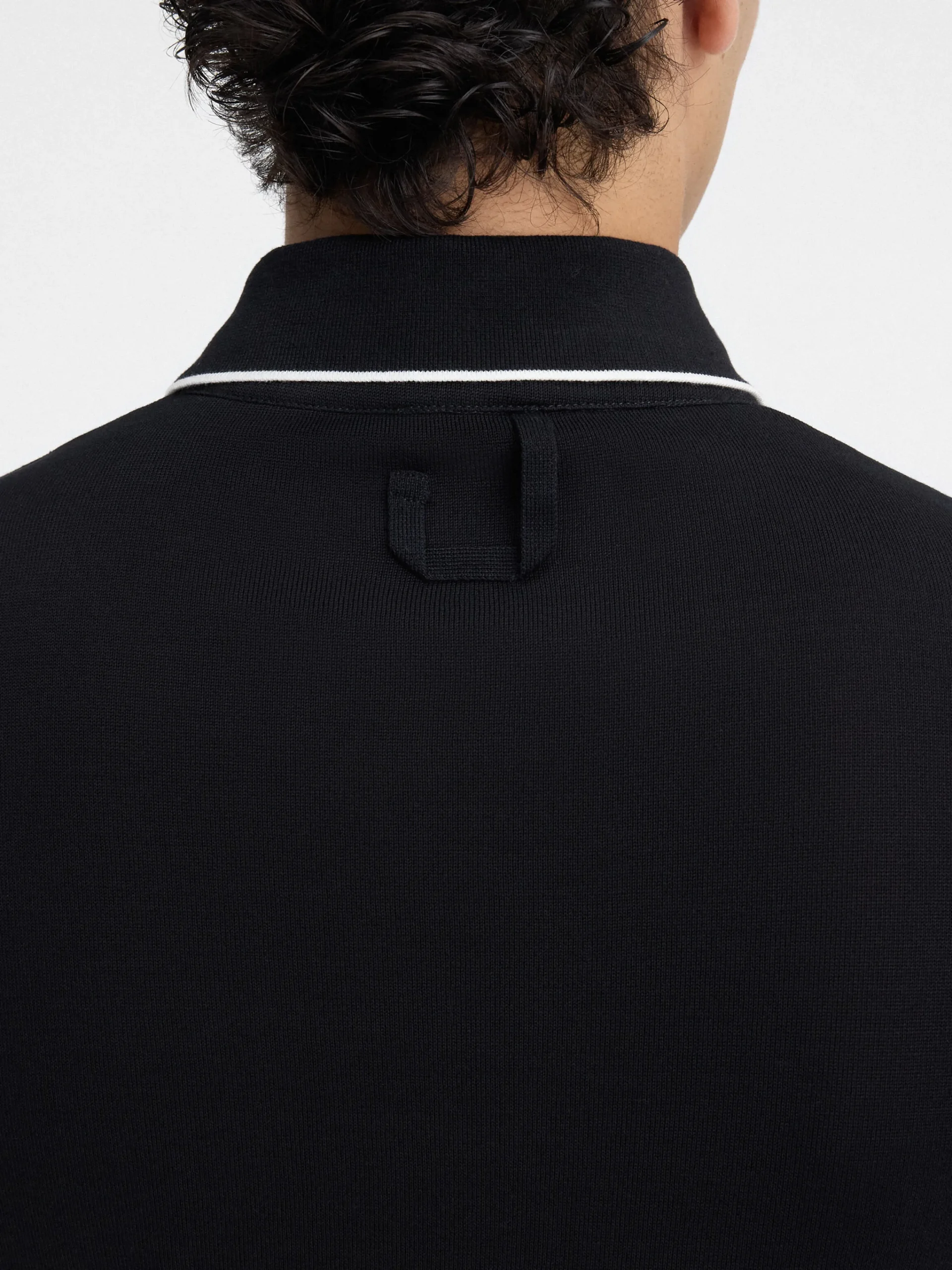 Discount Jacquemus De Tricot polo met lange mouwen Black