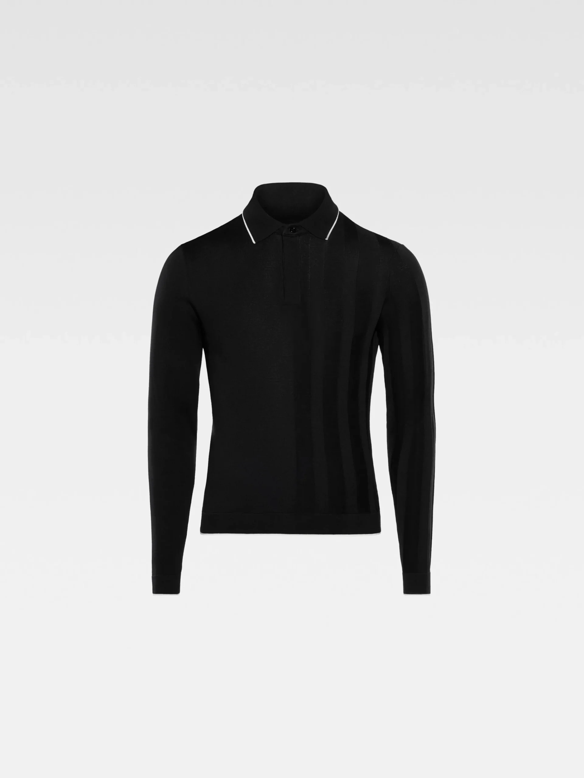 Discount Jacquemus De Tricot polo met lange mouwen Black