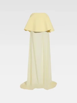 Sale Jacquemus De Vela jurk PaleYellow2