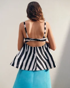 Hot Jacquemus De Vela top Black&WhiteZebra