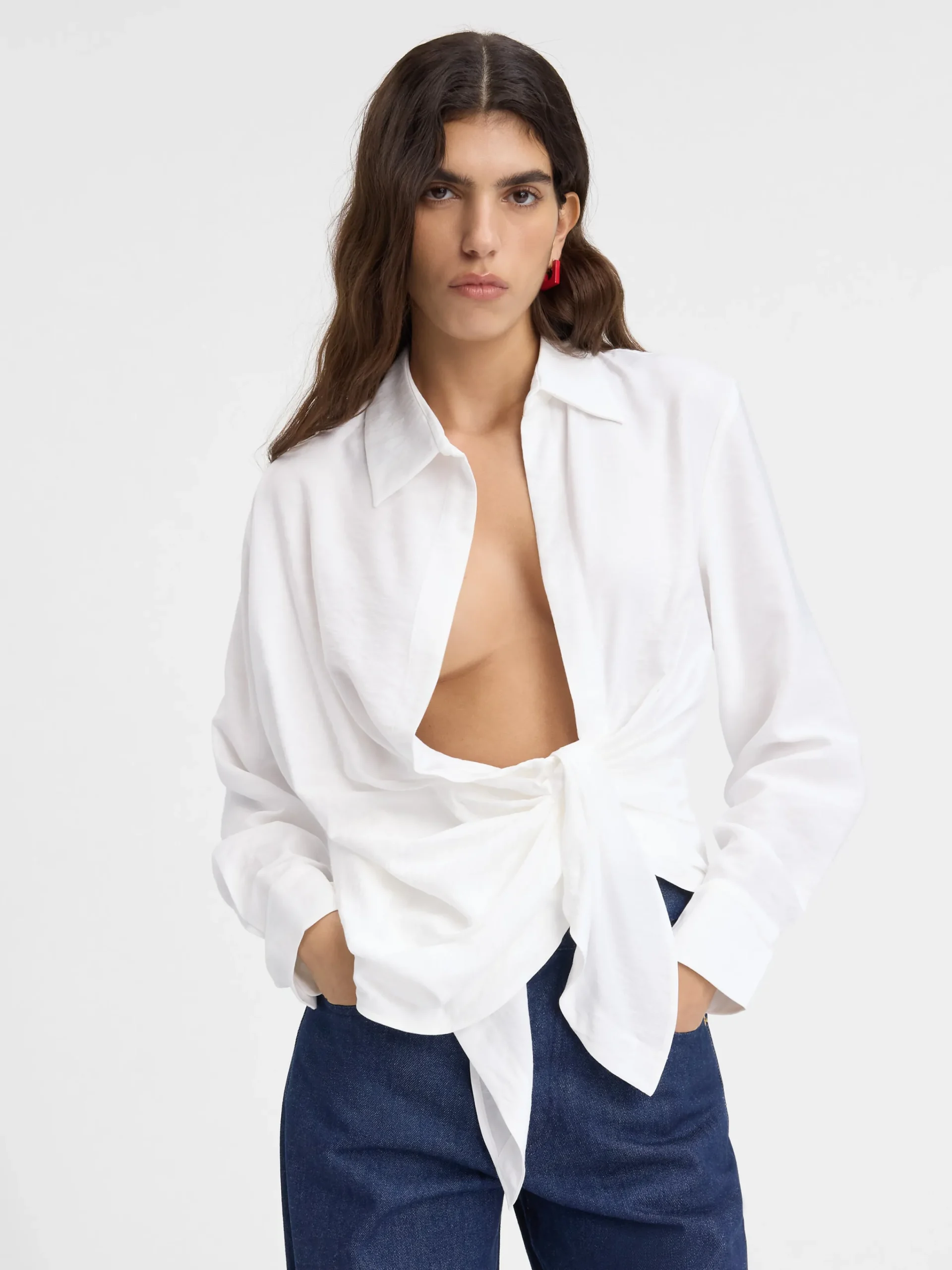 Sale Jacquemus Het Bahia shirt White