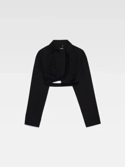 Sale Jacquemus Het Bahia shirt met korte pasvorm Black