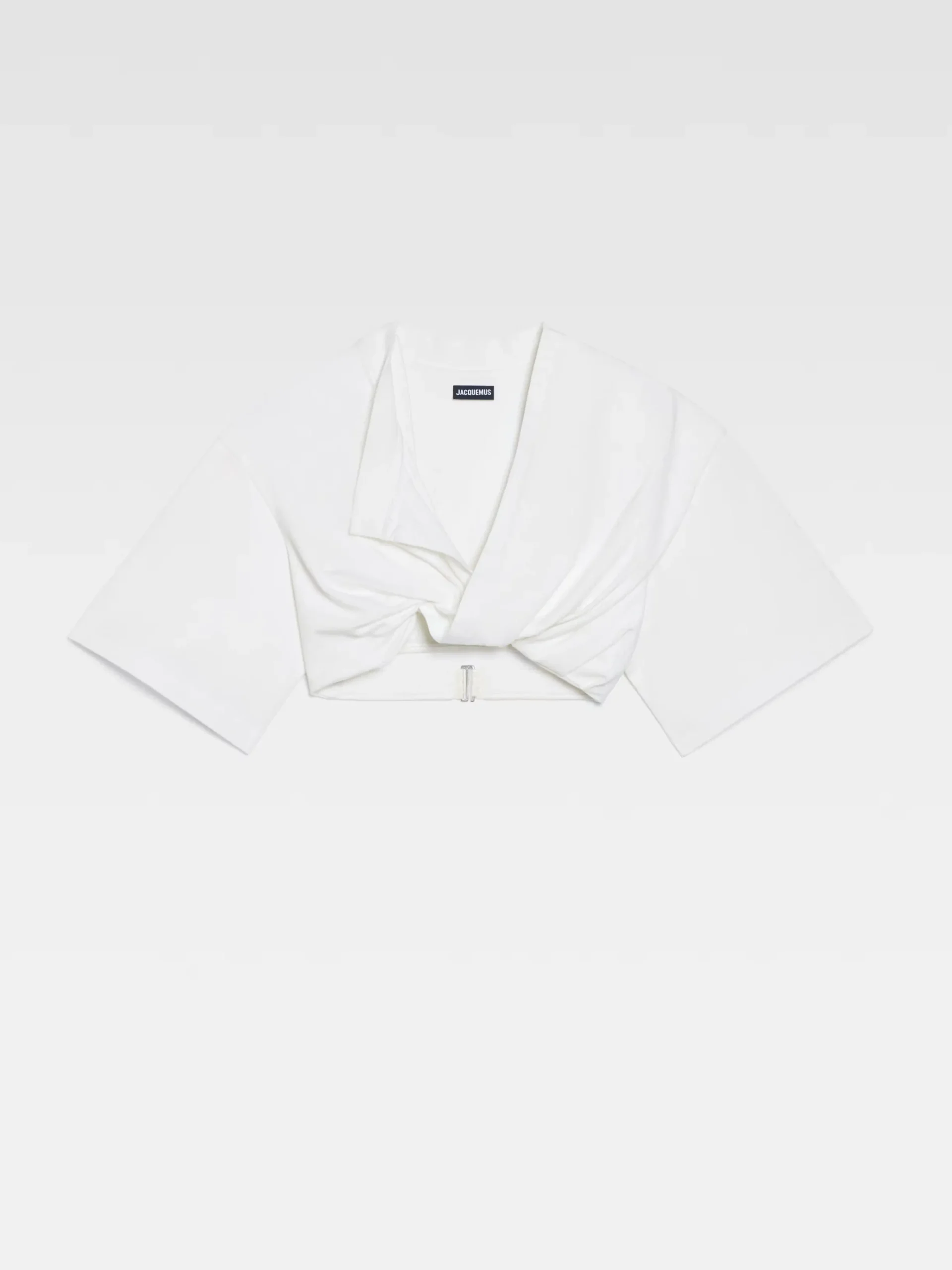 New Jacquemus Het Bahia T-shirt met korte pasvorm White