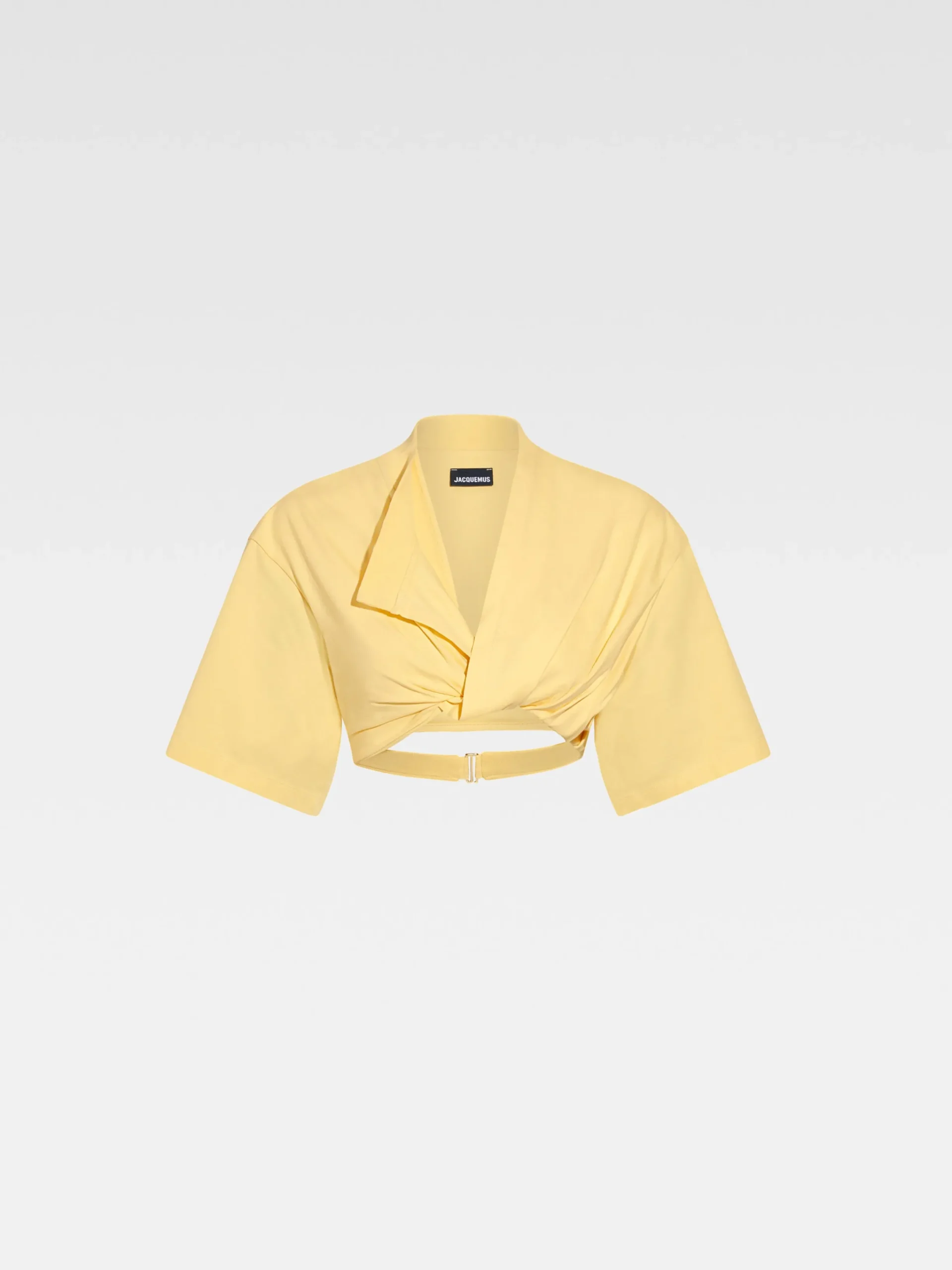 New Jacquemus Het Bahia T-shirt met korte pasvorm LightYellow
