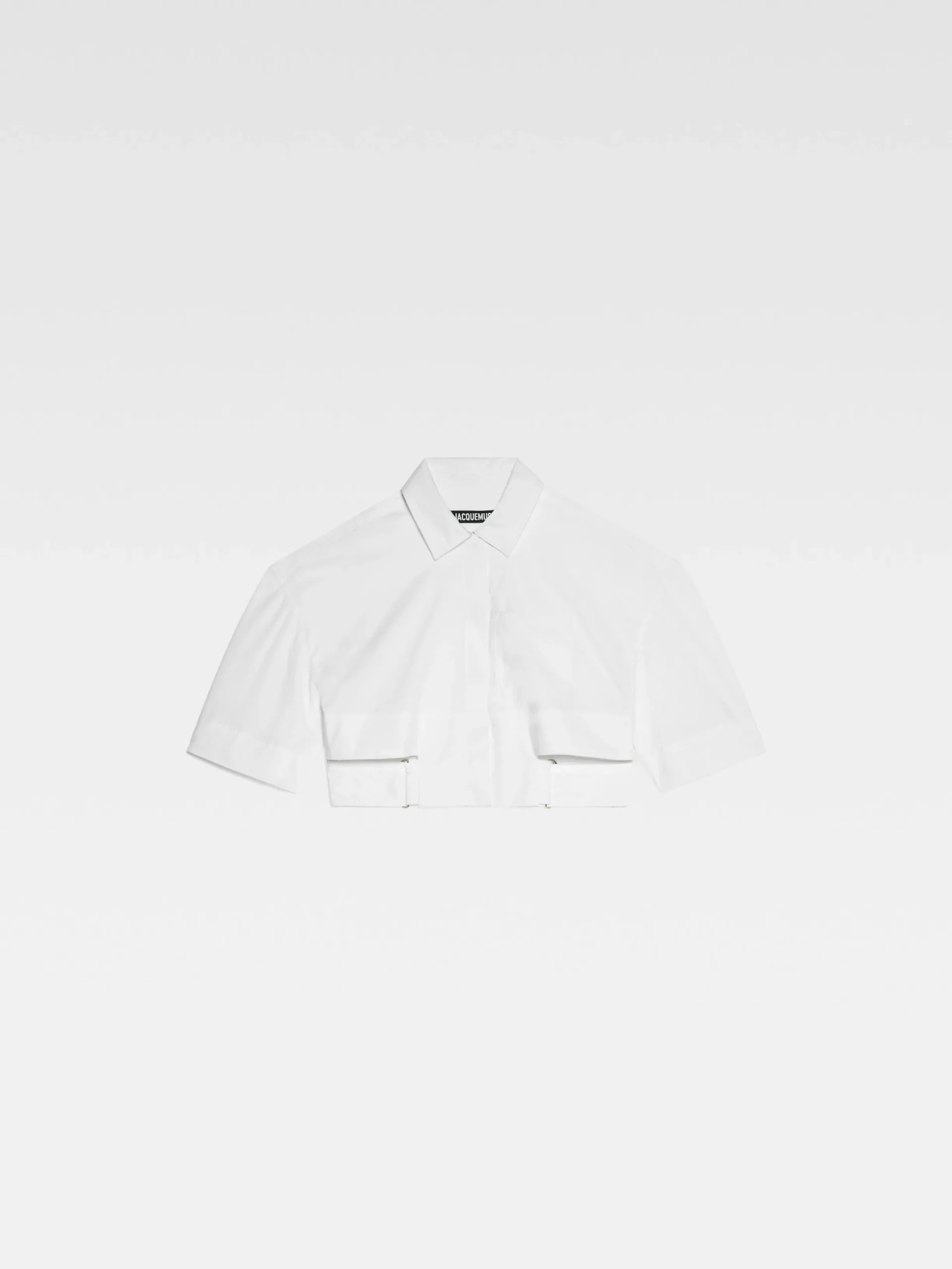 Sale Jacquemus Het Bari cropped shirt White