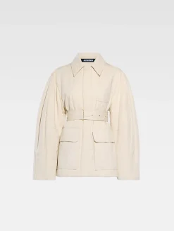 Online Jacquemus Het Bari jasje Beige